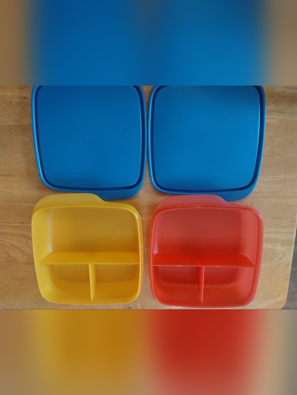 NEW Tupperware Lunch-It Container Set 2PC Divided Lunch Box BPA Free Meal Prep